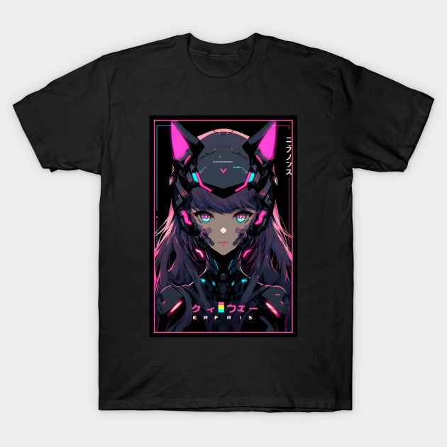 Anime Cat Girl | Quality Anime Design | Chibi Cat Girl Miaw | Manga Anime Art T-Shirt by AlNoah